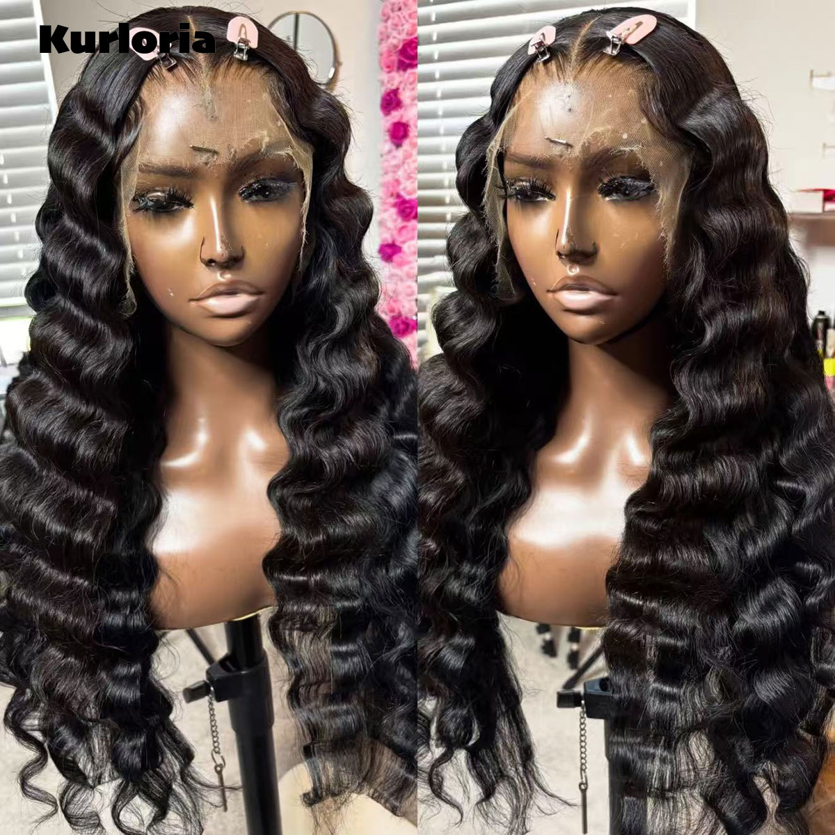 Glueless Wear And Go Human Hair Wig - 450 Density Deep Wave Wig 13x4