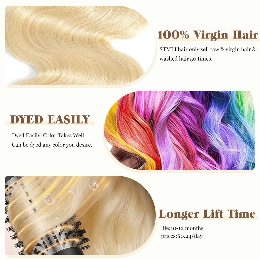 13x4 Blonde Body Wave Lace Fro - 613 Blonde Body Wave Lace Front Wig ulasan dan harga