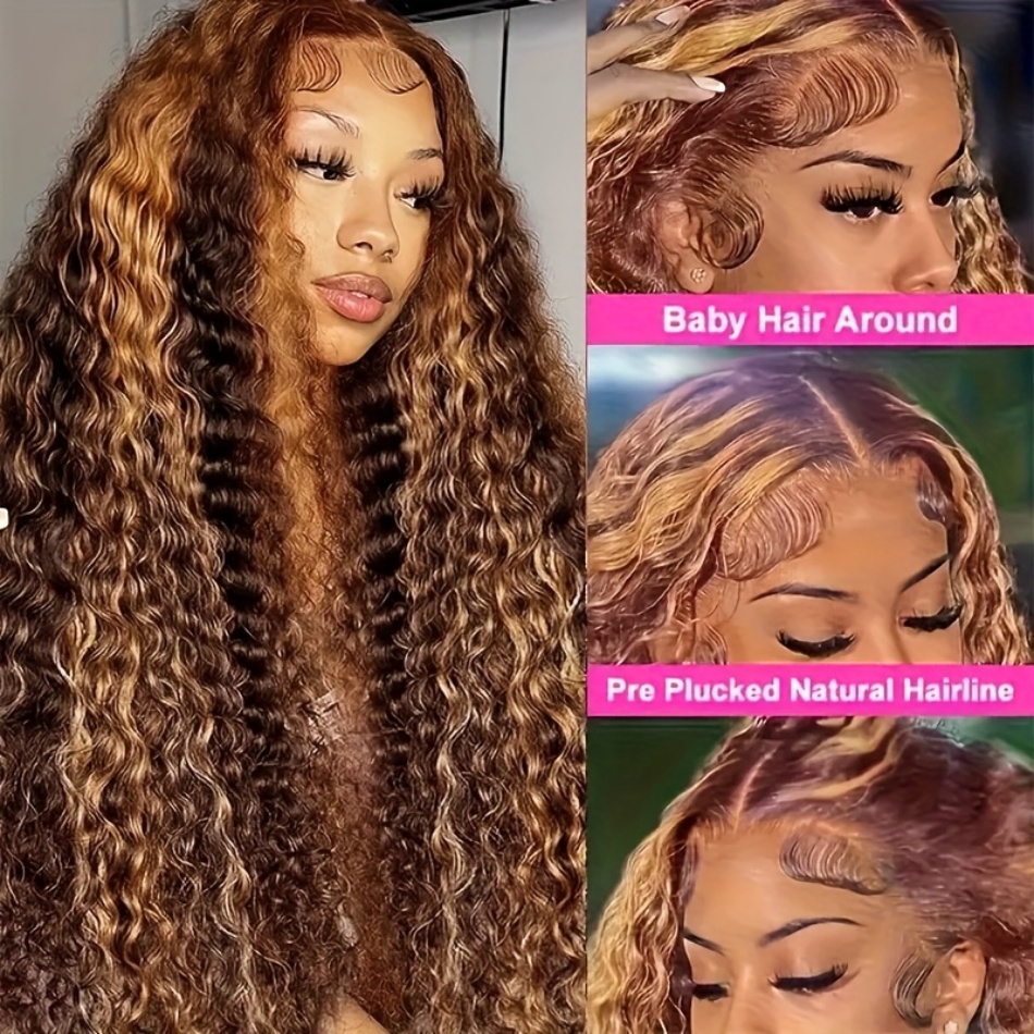 200 Density P427 Highlight Wig - Hd Lace Frontal Wig Human Hair Pre Plucked ulasan dan harga