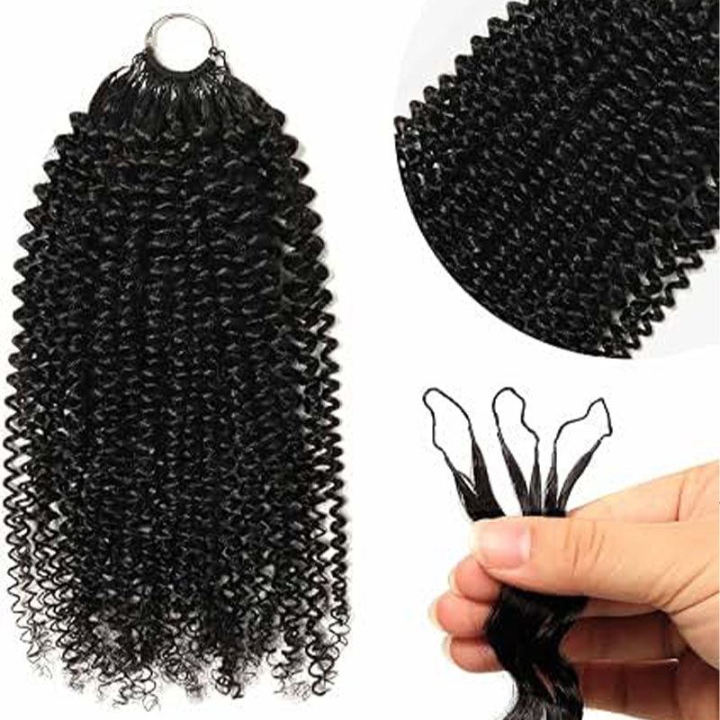 Jerry Curly Human Crochet Hair - Hair Bundles ulasan dan harga