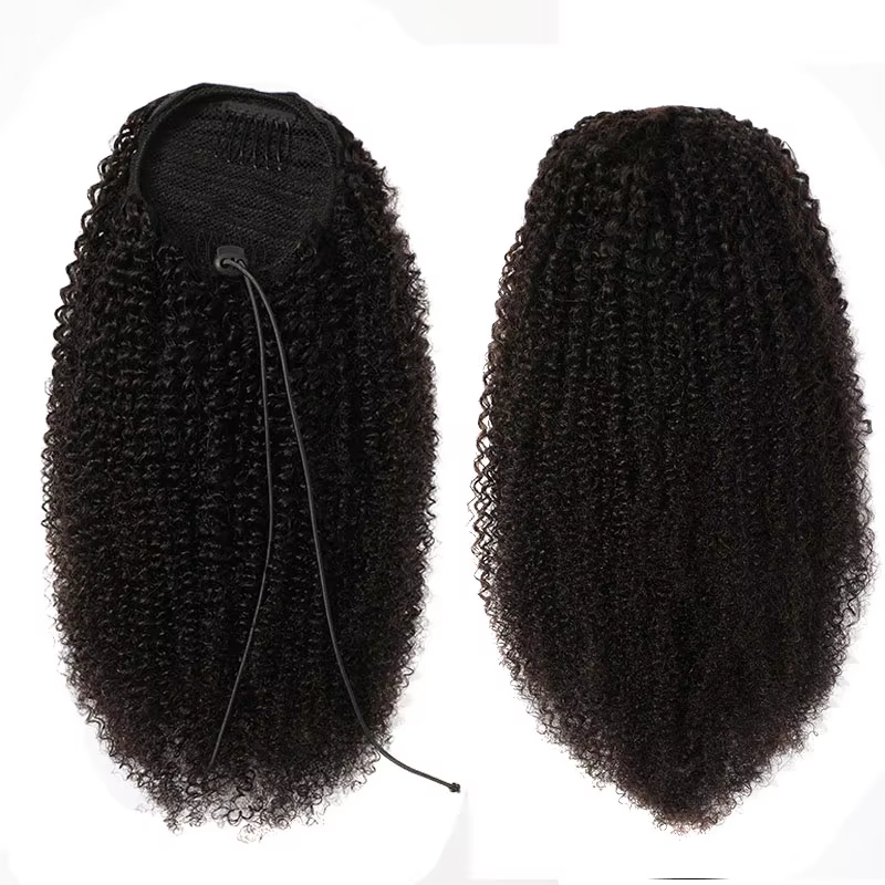 Drawsting Ponytail Extension H - Seamless Clip In Hair Extensions Human Hair ulasan dan harga