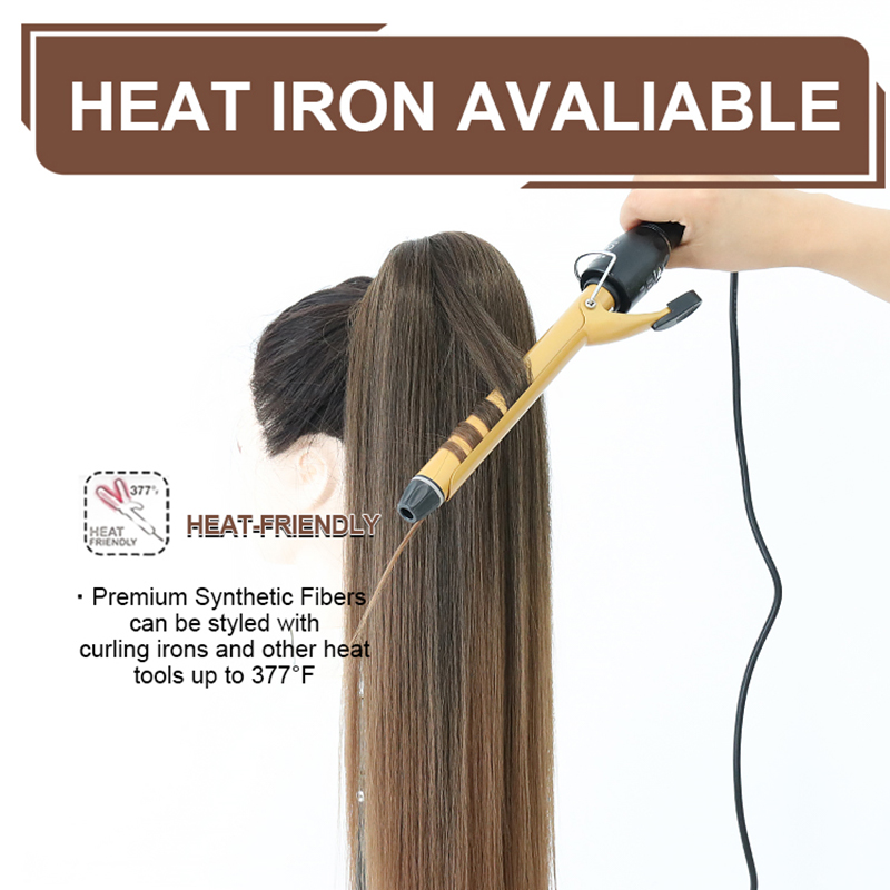 Blonde Synthetic Ponytail  Lon - Synthetic Braided Wigs For Black Women ulasan dan harga