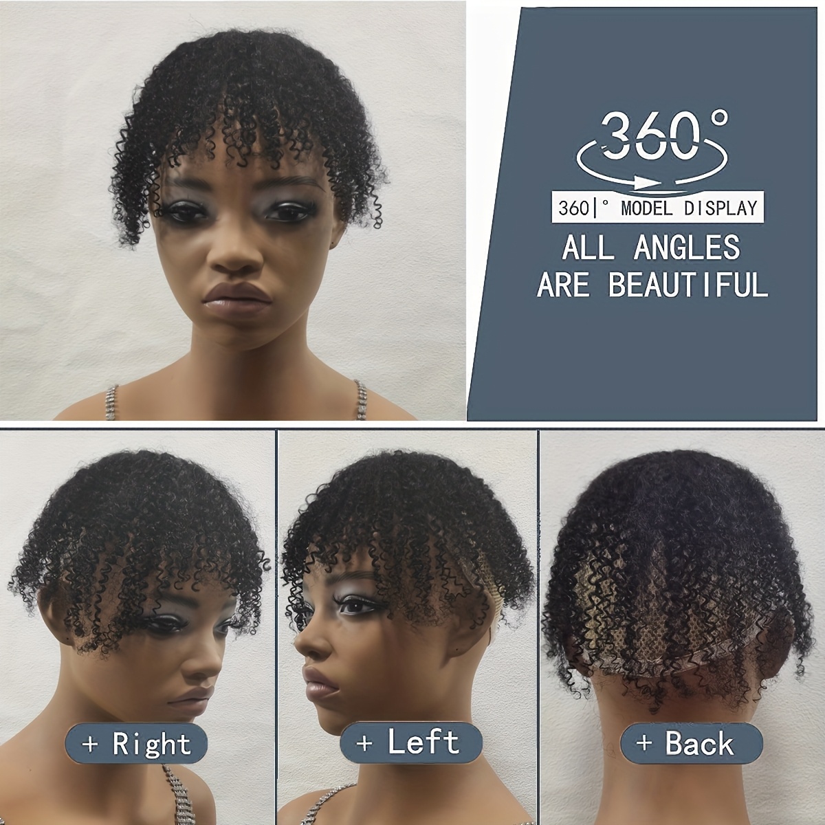 Hair Clip with Bangs-Topper Ha - Seamless Clip In Hair Extensions Human Hair ulasan dan harga