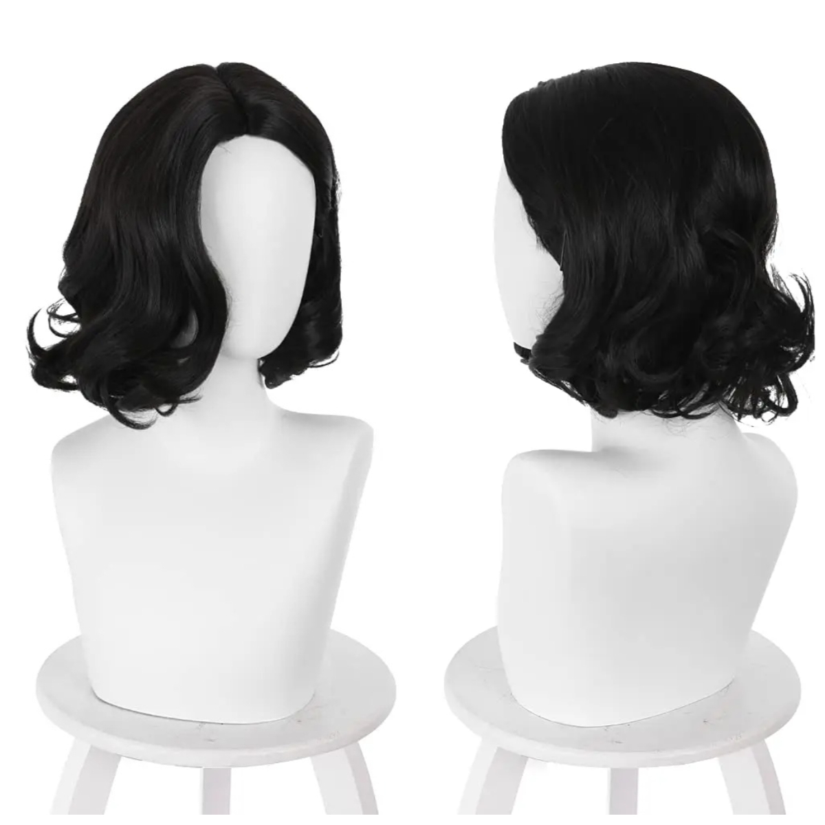 Black Short Bob Wavy Middle Pa - Synthetic Braided Wigs For Black Women ulasan dan harga